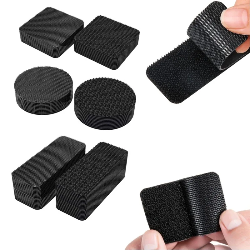 ملصقات تثبيت لاصقة قوية لملحقات السيارة الداخلية وأشرطة تثبيت ذاتية اللصق بخطاف وحلقة