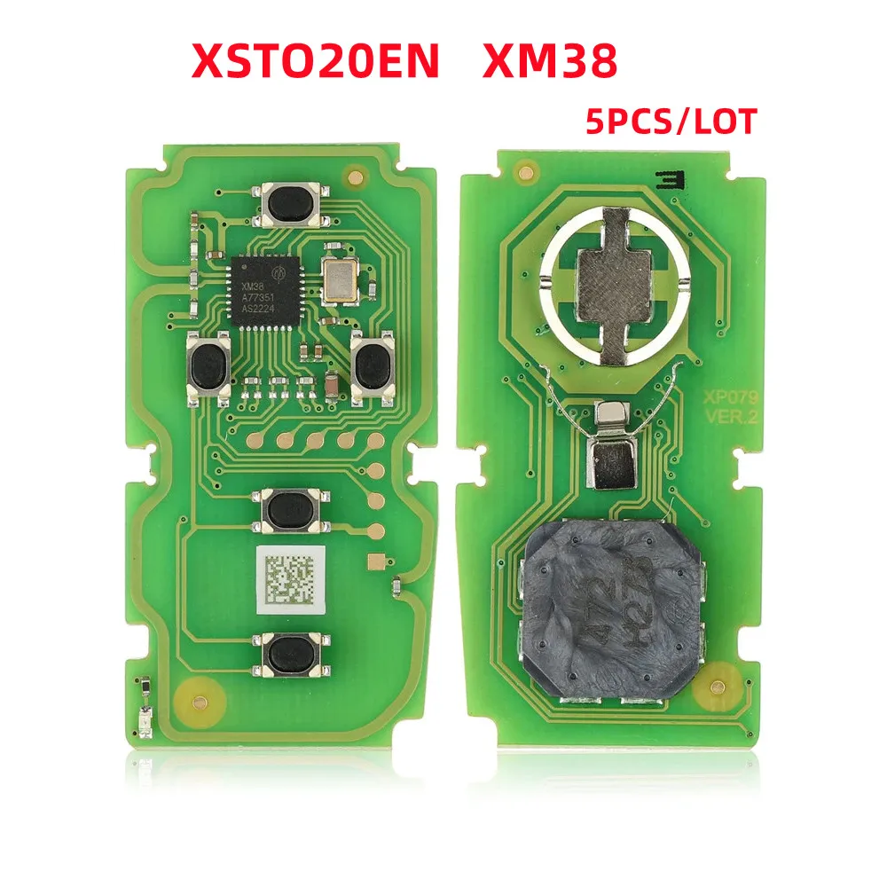 

5pcs Newest XHORSE XM Smart Key PCB XSTO20EN FENT.T without case 5 Button for Toyota TOY-T Universal Smart key