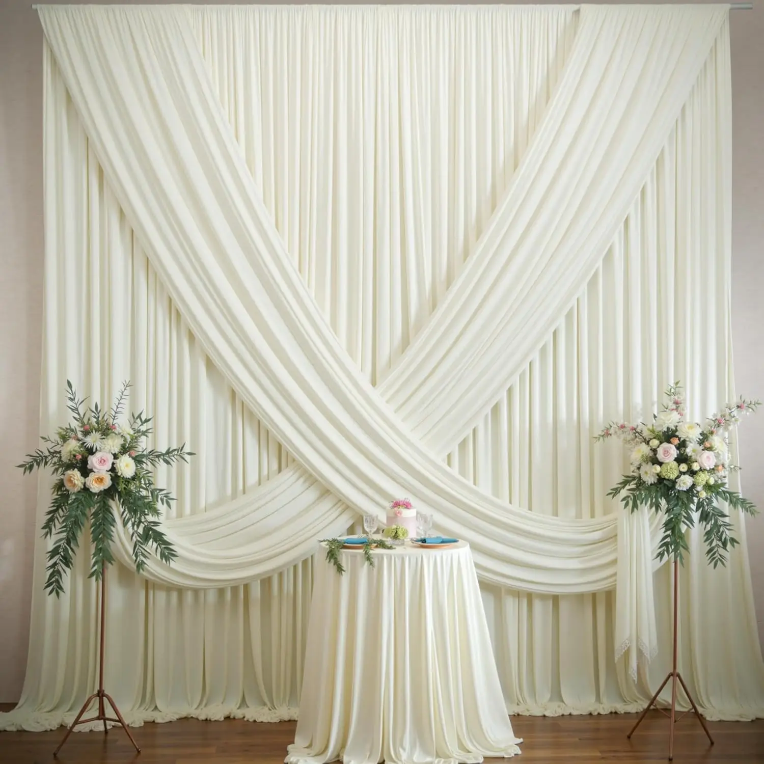 Wrinkle Free Backdrop Curtain for Parties Photo Backdrop Drape for Baby Shower Wedding Party Decor Background for Photography
