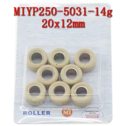 Linhai 250 260 300 400 Variator Roller 20x12 170M.9.1.2-14 For Linhai Yamaha Keeway Jinlang Feishen Scooter ATV 14g