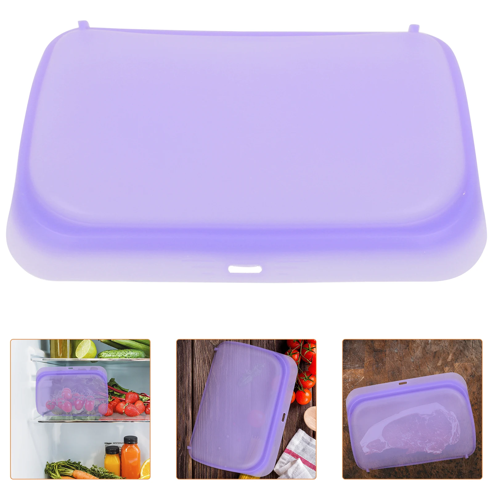 580Ml Silicone Food Storage Bags Reusable Transparent Space Saving Freezer Safe Dishwasher Safe Snack Bag For Kids Travel Lunch