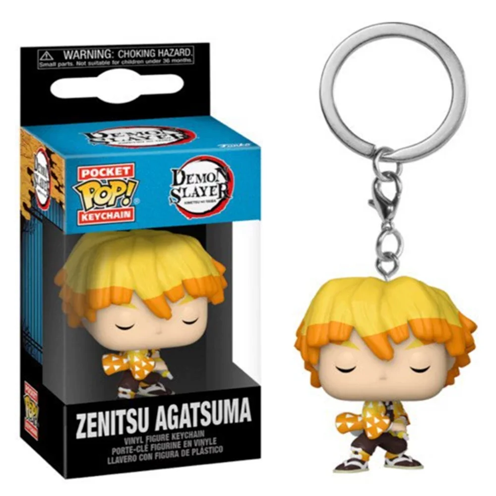 

HOT FUNKO POP Keychain Toy Demon Slayer Series Pendant Anime Goods MINI Toy Figures Pocket COOL Collectible Pendants Model TOY