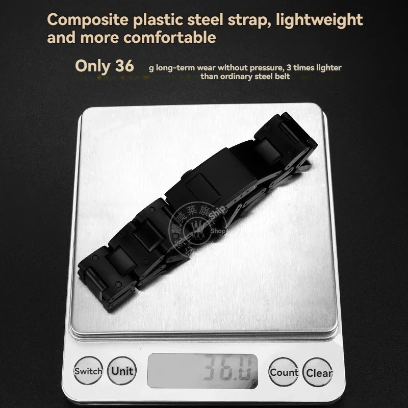 High Quality Black Plastic Steel Watchband For Casio G-SHOCK DW5600 GW-M5610 GA-2100 DW-6900 Series Men's Watch Strap Bracelet