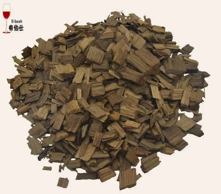 Chip de roble, roble francés, elaboración casera de vino, sabor tostado oscuro y ligero para vino y brandy, proporciona el sabor del barril de roble