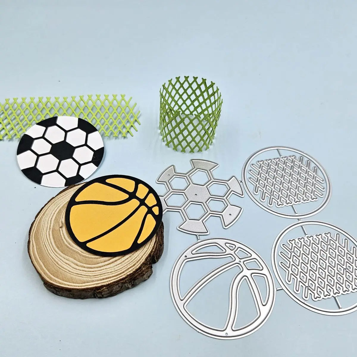 Football and Basketball Metal Cutting Dies Scrapbook Embossing Album DIY Craft Cutting Die New