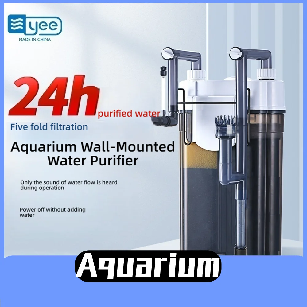 

Yee Aquarium Filter Filtration Circulation Wave Generation Water Purification 3-In-1 Wall-Mounted Silent Fish Water Pump
