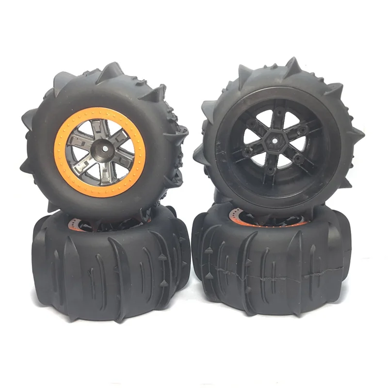 

4Pcs 110Mm Paddle Tires Snow Sand Tyre Wheel for Hosim Xinlehong 9125 9116 9155 Wltoys 144001 124019 104009 RC Car Parts Rich