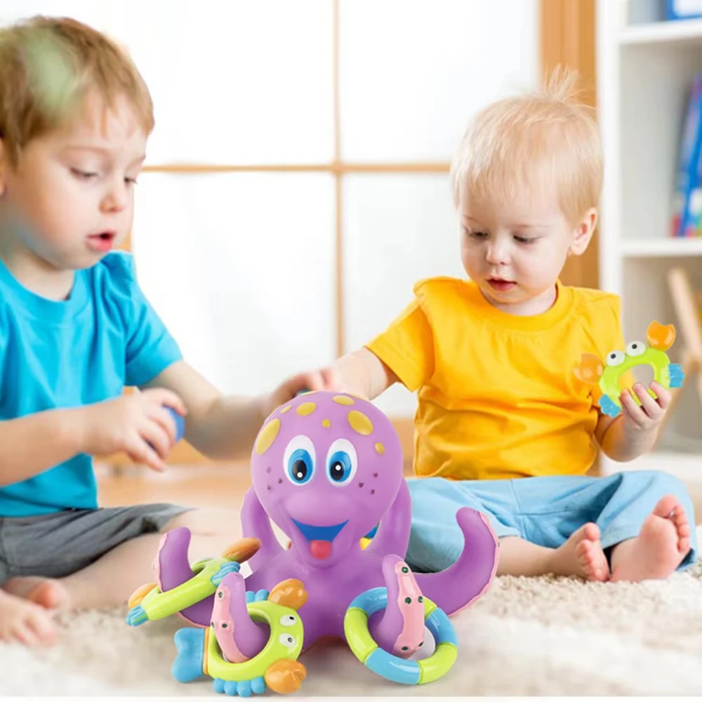 Kinder Octopus Badespielzeug Kinder Sommer Pool Interaktives Strand Schwimmen Spielen Wasserspiele Pädagogisch für Babys Kleinkinder