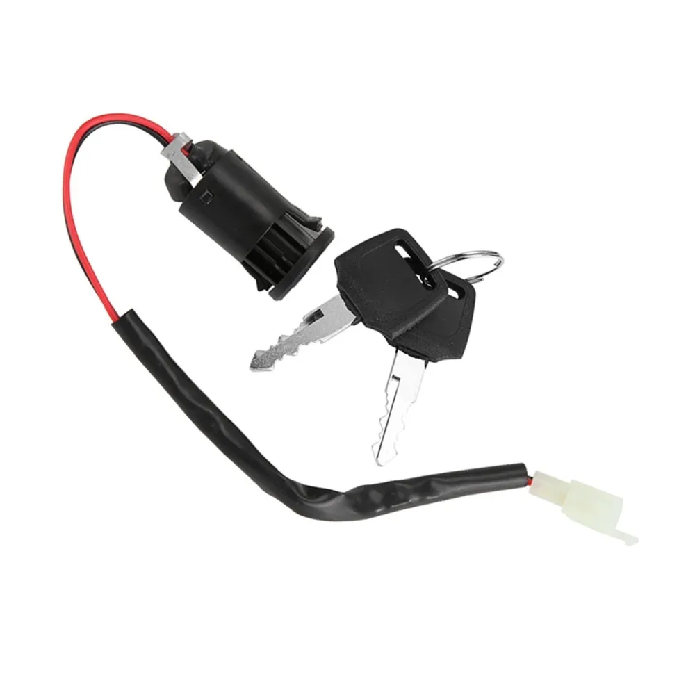 2Pcs Durable 2 Position Ignition Switch Lock 50cc-250cc Replacement Part Key Switch Ignition Key Switch GoKart