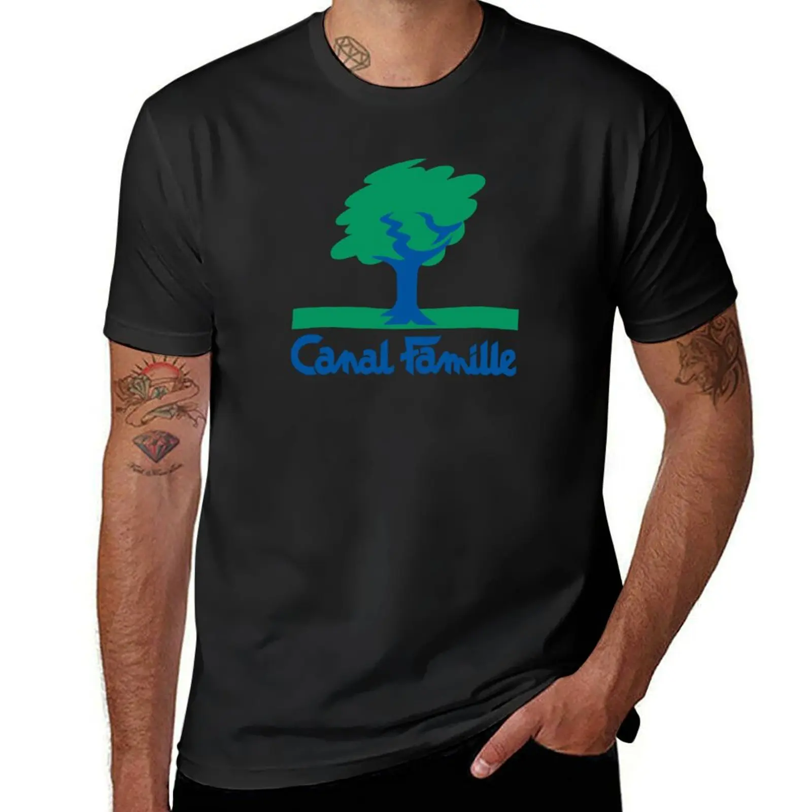 Canal famille T-Shirt Aesthetic clothing kawaii clothes t shirts for men cotton