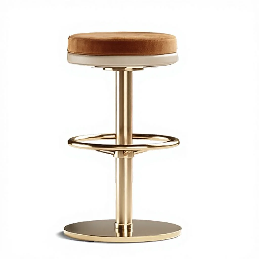 

vbLight Luxury Modern Adjustable Stainless Steel Swivel Bar Counter Stool Footrest for Nightclub/Cafe Dining Commercial Use*