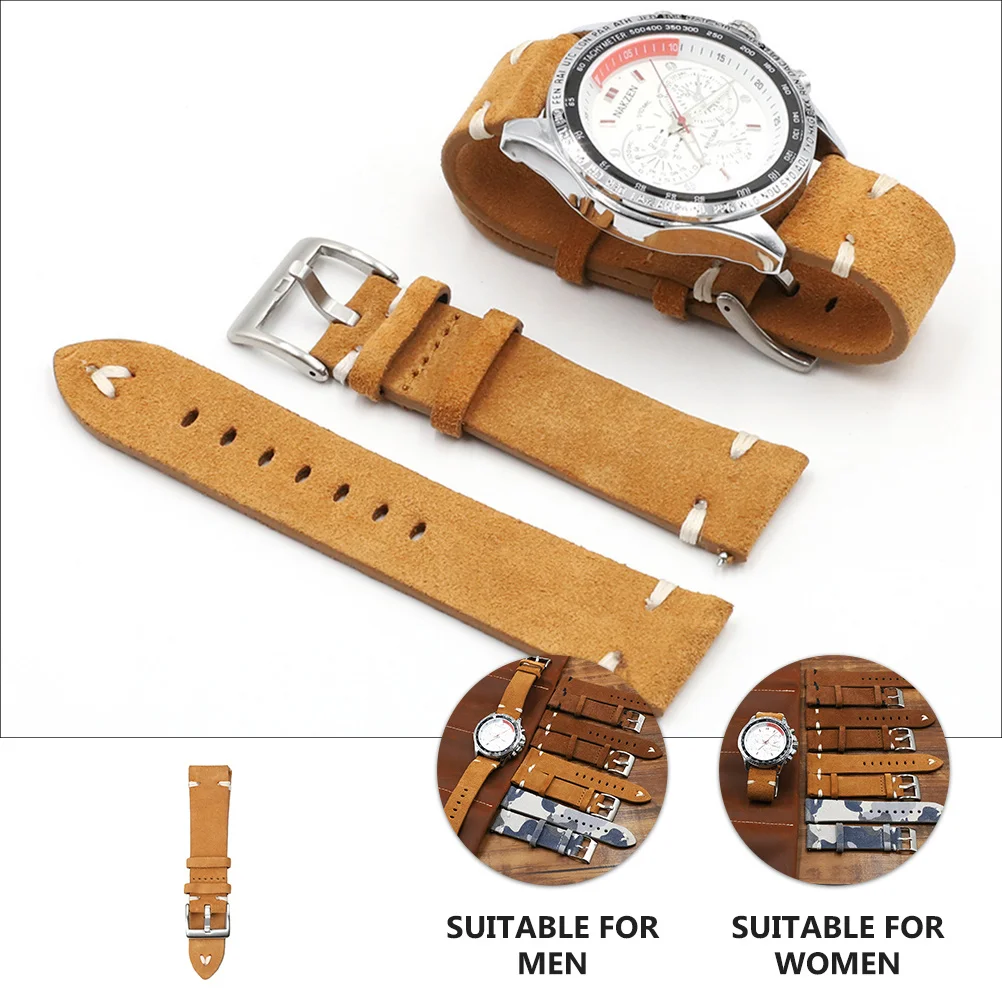

1 pc Watch Band Genuine Adjustable Strap For Men Women Comfortable Classic Design Replacement Wristband Practical Watch