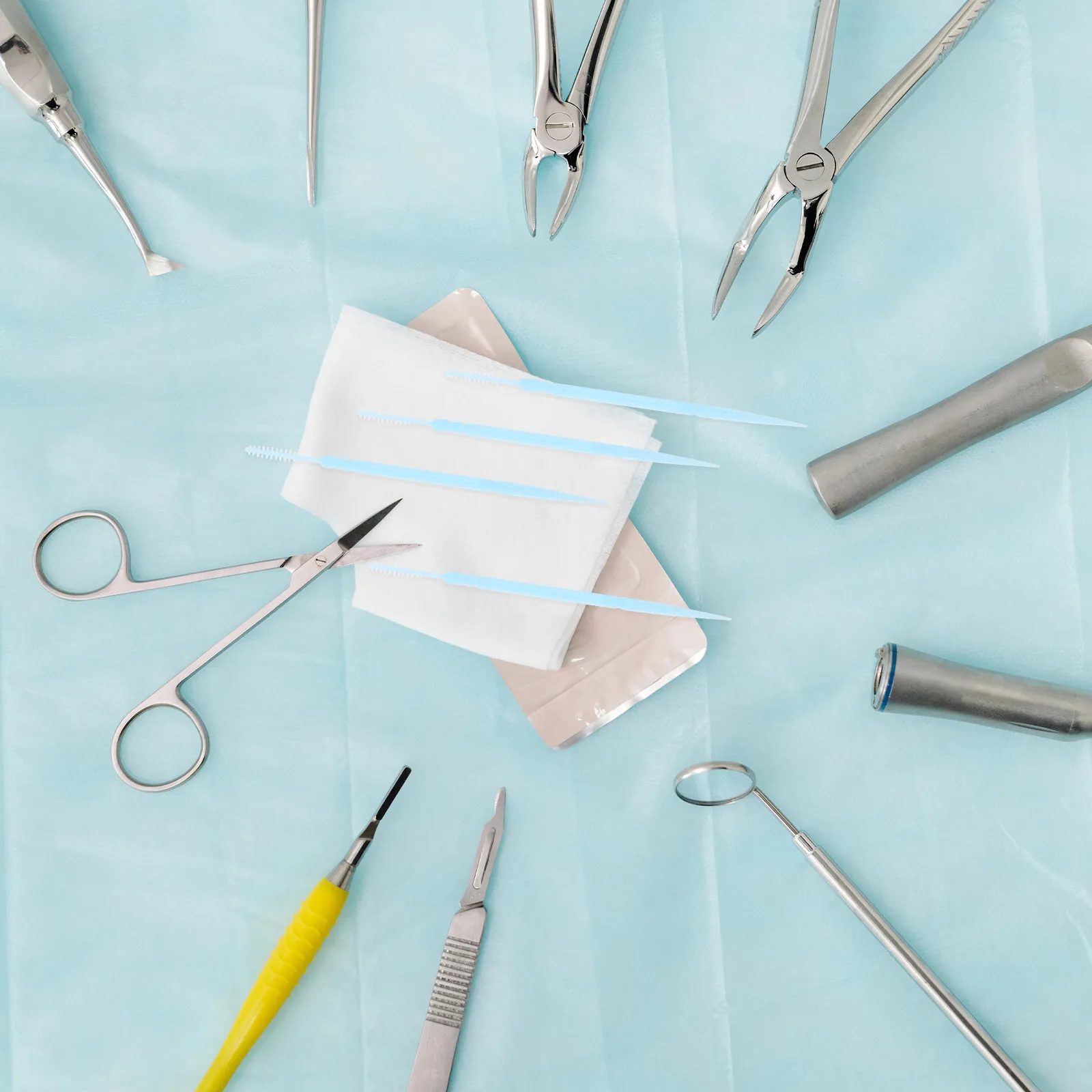 1060 Palillos de Dientes Desechables de Plástico, Limpiadores Interdentales de Doble Cabeza para Eliminar la Placa, Limpieza Suave de Residuos Alimenticios, Portátiles