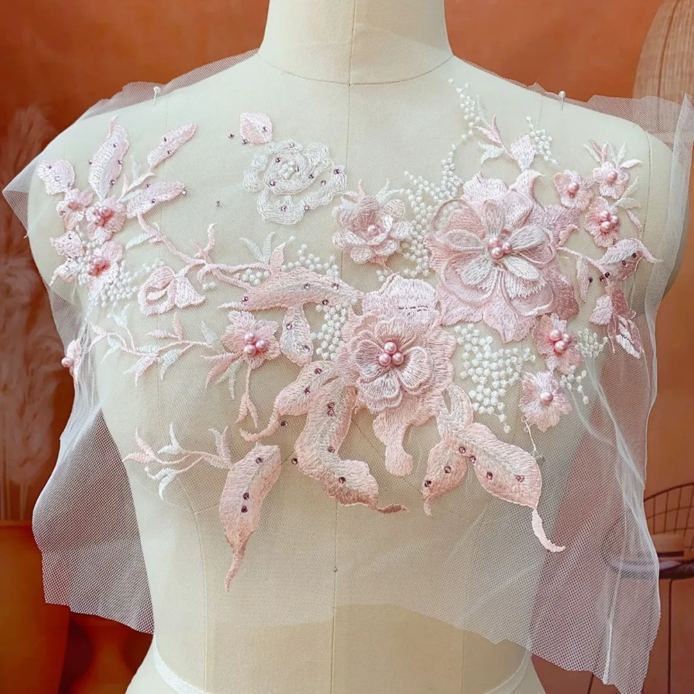 

Sequins Flower Sequin Embroidery Sequined Embroidery Patches DIY Lace Fabrics Applique Sequins Patches Stage Costumes