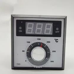 TED 78.5*7mm K J PT100 Type AC220V 110V 24V 380V Knob 0-100 300 400 600 Degree Digital Thermostat Powered Temperature Controller