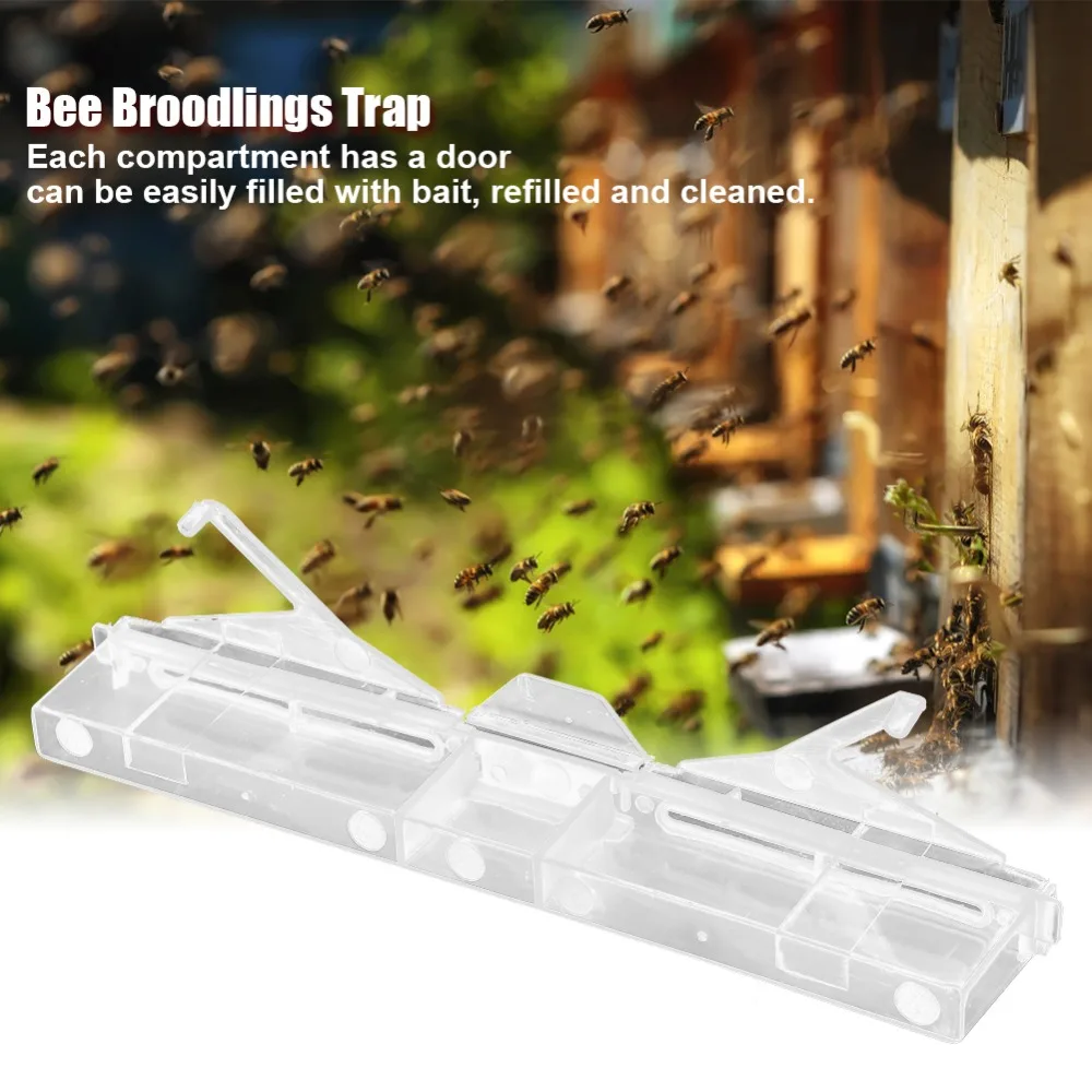 15pcs Plastic Broodlings Collector Portable Two Trap Parts Hives Beetle Trap Multifunctional Bee Broodlings Trap Brooding Room