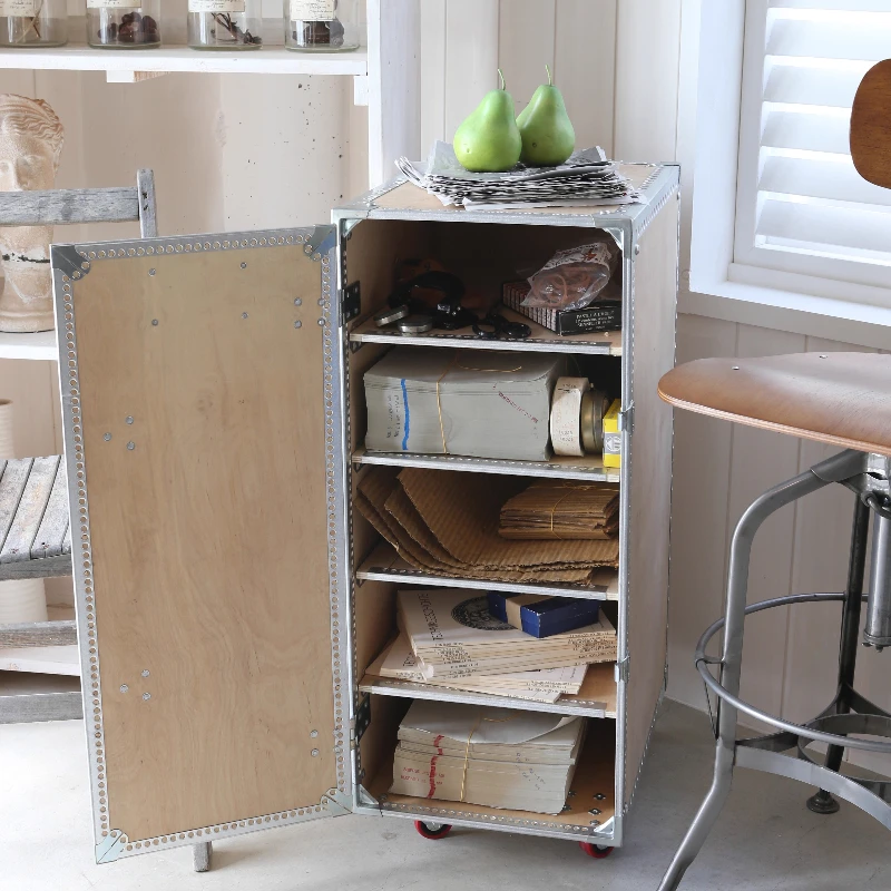 

Five-layer wood, storage removable storage wooden box door bedside table
