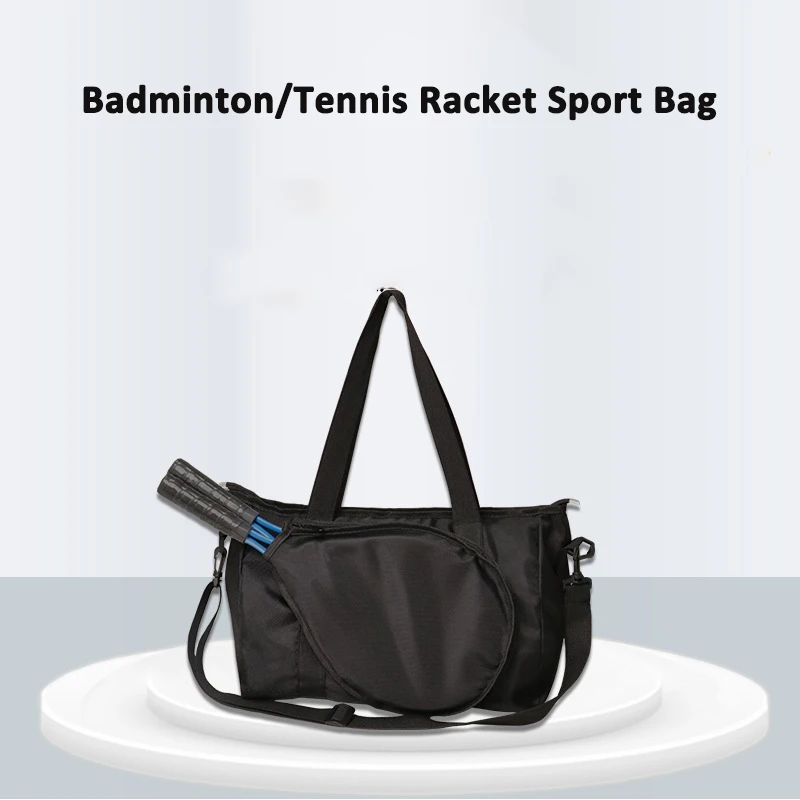 حقيبة كروس لمضرب تنس الريشة بكتف واحد، حقيبة تدريب رياضية، سعة كبيرة في الهواء الطلق مقاومة للماء للجنسين في صالة الألعاب الرياضية