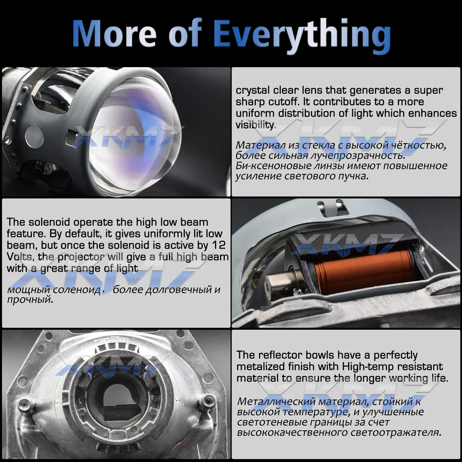 Bi-xenon Projector For Hella 3R D2S G5 5 HID Headlight Lenses 3 inch HD Blue Lens Car Lights Accessories Retrofit D1S D3S D4S