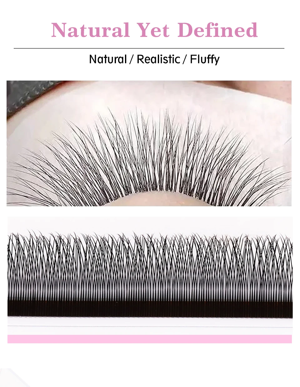 AGUUD YY 3D 4D W-förmige Wimpernverlängerung, weiche, natürliche, individuelle falsche Wimpern, fertige Bundles, 3D-Wimpernverlängerungszubehör – Detail 8