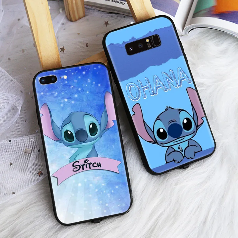 Custodia nera per Xiaomi Poco F3 GT F2 Redmi Note 8 6 6A 7A 7 Pro 8T 8A Cover Z-46 Stitch