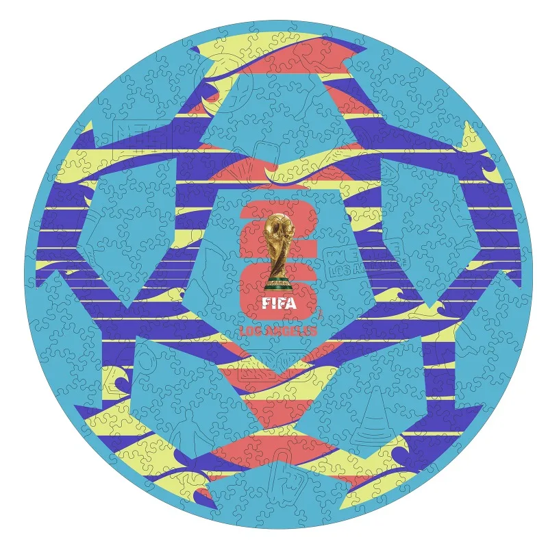 

Деревянный пазл «Спортивный город»: Лос-Анджелес, Чемпионат мира по футболу FIFA, DIY-игрушка, декор для дома, настенное искусство, специальный подарок для любителей спорта