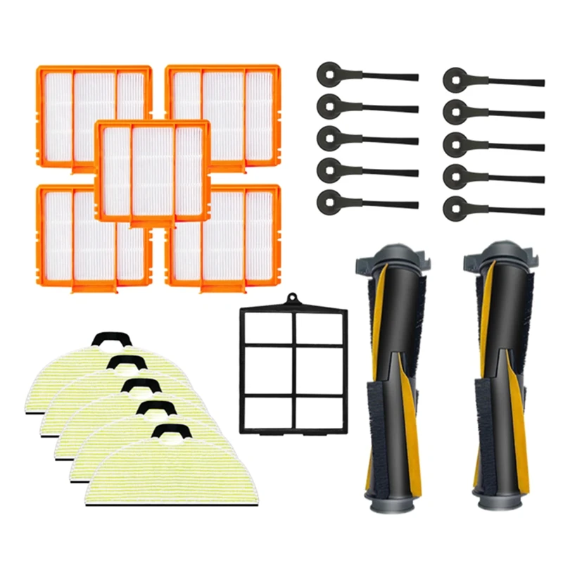 YCOC-For Shark AV2001WD RV2001WD RV2002WD Main Brush Side Brush Mop Cloth Filter Vacuum Cleaner Robot Accessories Part