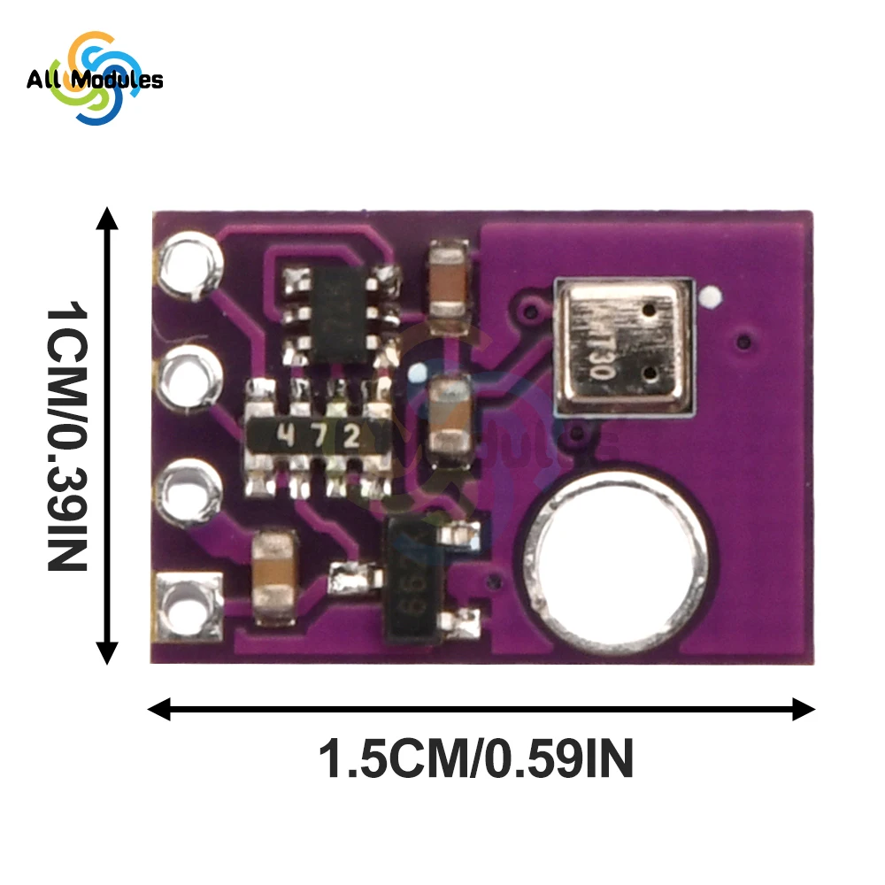 AHT30 Temperature Humidity Sensor Measurement Module I2C Communication DC 2.0-5.5V High-Precision Probe AHT20 Upgraded Version