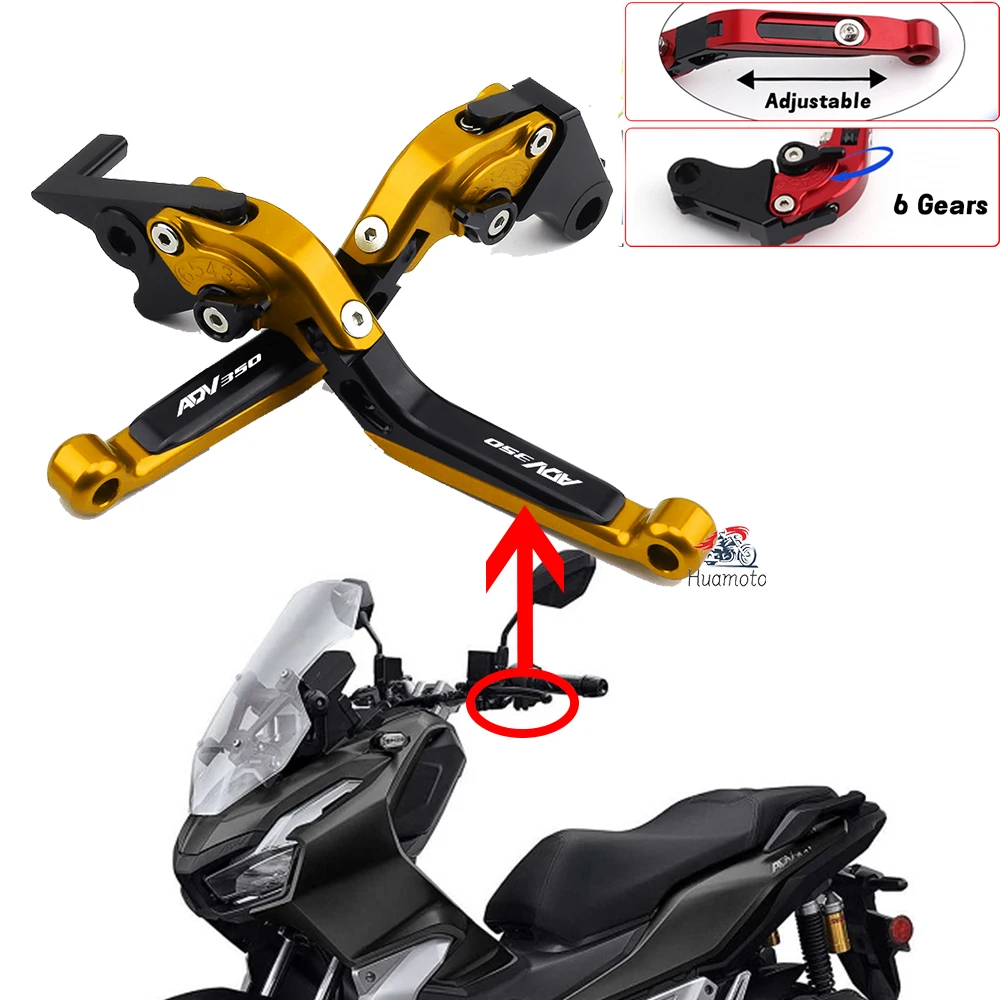 

1 Pair For Honda ADV 350 ADV350 2021-2023 Clutch Lever Brake Set Handle Levers Motorcycle Accessories Adjustable Handle Set