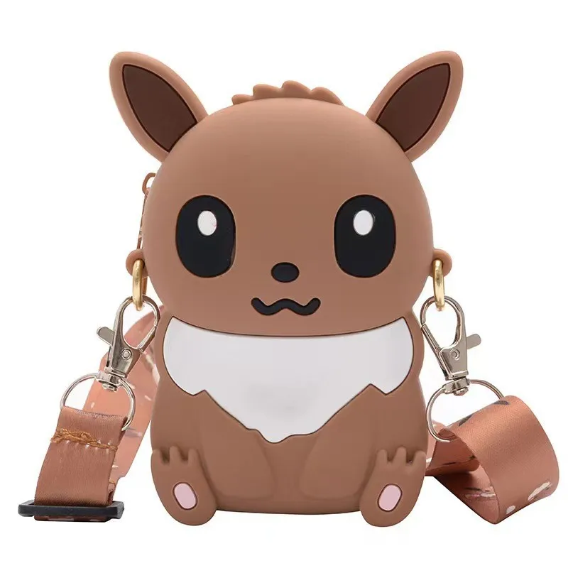 Pokemon Pikachu Lovely Fashion Bag Princess Small Storage Silicone Purse Messenger Cartoon Figures Model Toy Kids Birthday Gift image 3