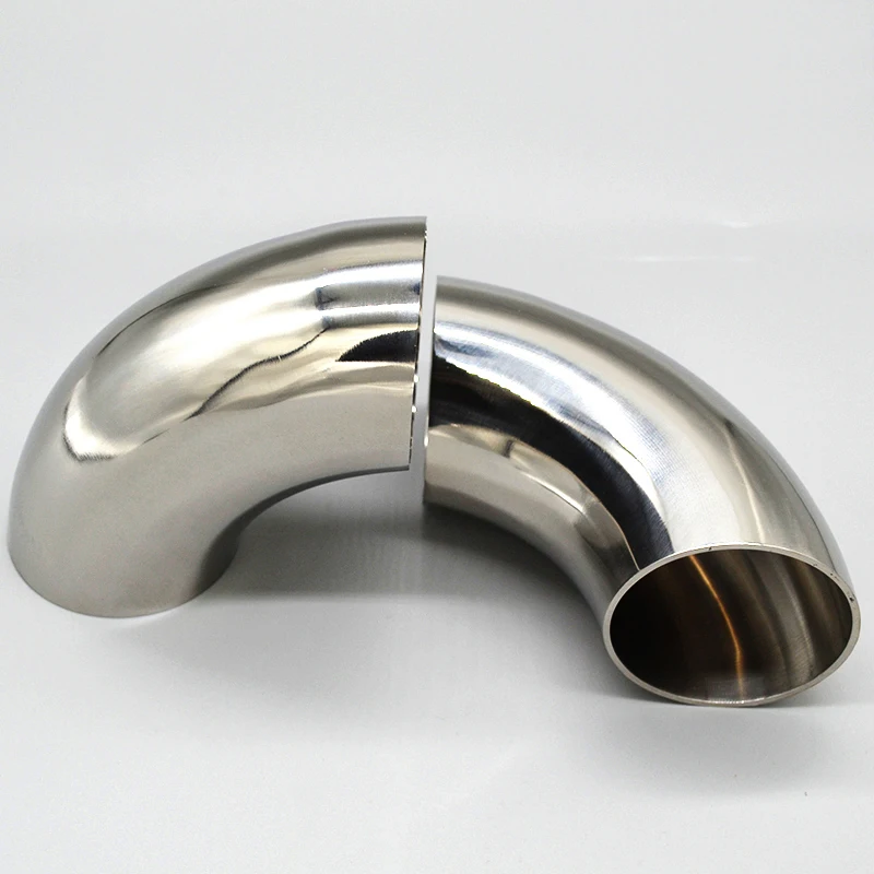 304 Stainless Steel Elbow Sanitary fittings Automobile and motorcycle exhaust pipe DIY accessories OD 25 38 51 63 76 102 108MM