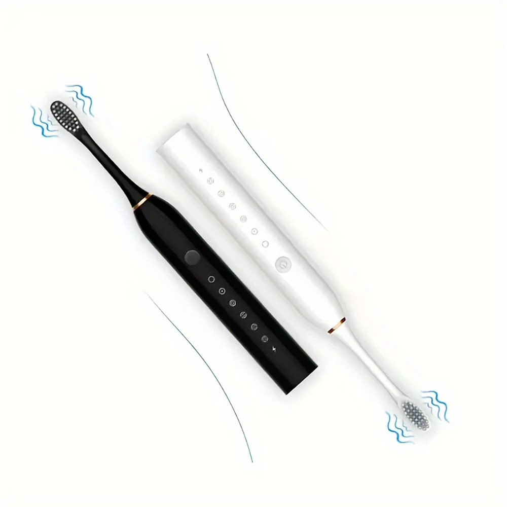 Spazzolino elettrico automatico ad ultrasuoni Spazzolino con ricarica USB per adulti Bambini Spazzola impermeabile portatile con setole morbide