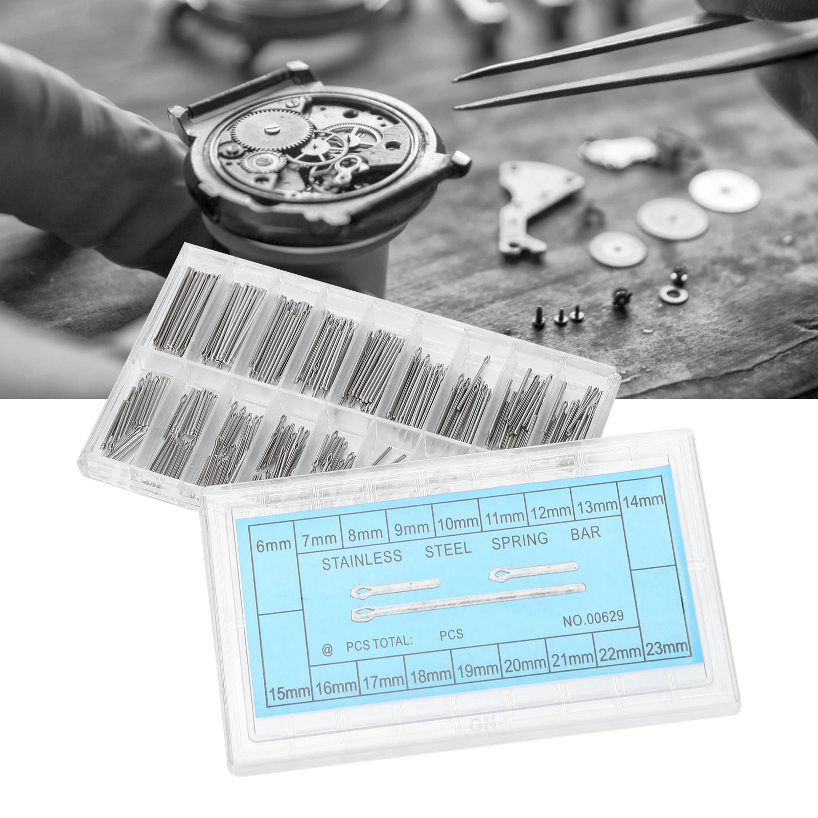 Watch Pins Stainless Steel Watchband Link Cotter Spring Bar Repairing Kit 6-23mm Watch Band Spring Bar Watch Split Pin