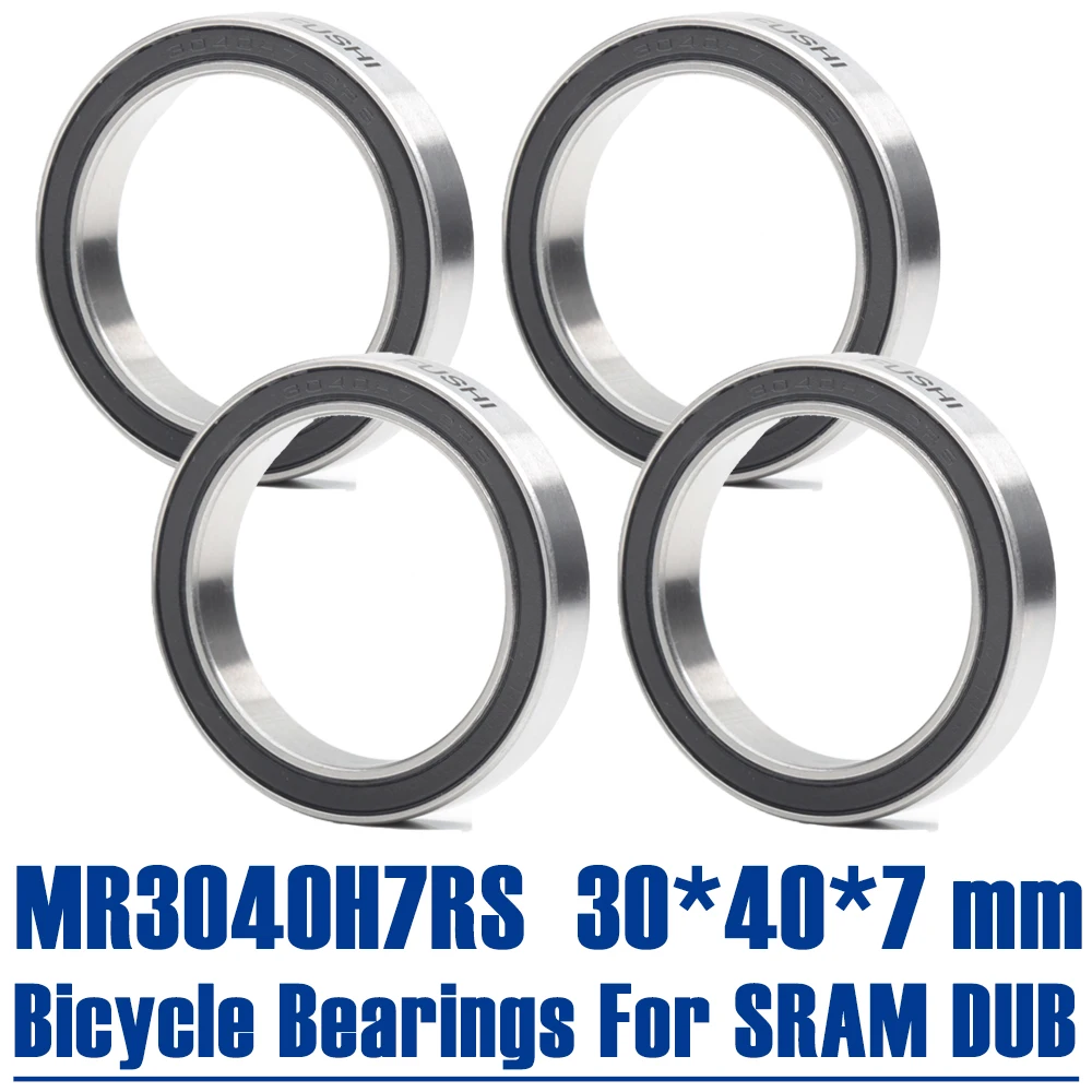 MR3040H7-2RS Ball Bearing 30*40*7 mm ( 4 PCS ) Steel Ball Double Sealed MR3040H7RS Bicycle Bearings For SRAM DUB