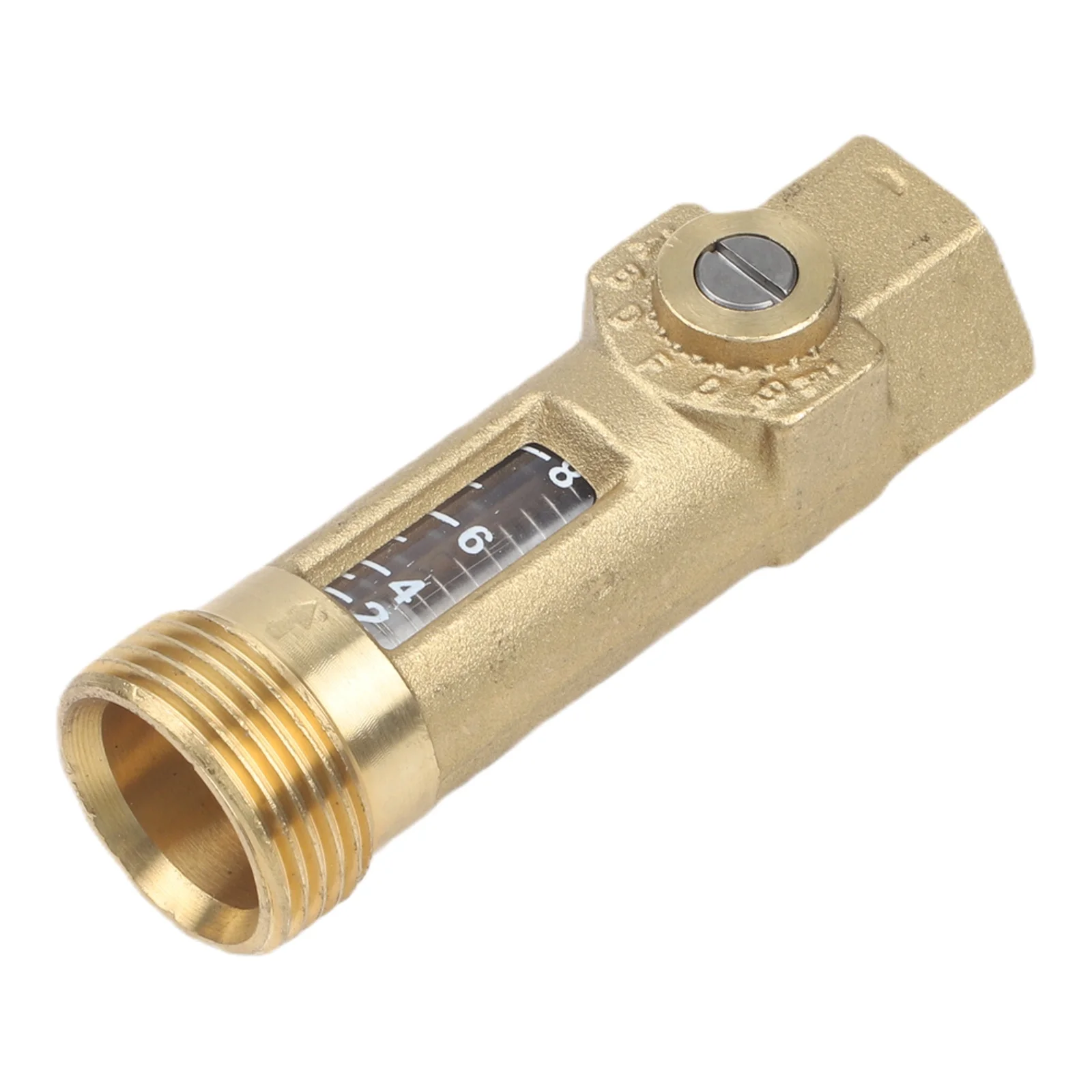 Adjustable Flow Control Valve Pressure Regulator Adjustable Flow Control Balancing Valve 1-3.5L min Flow Rate Flow Monitoring