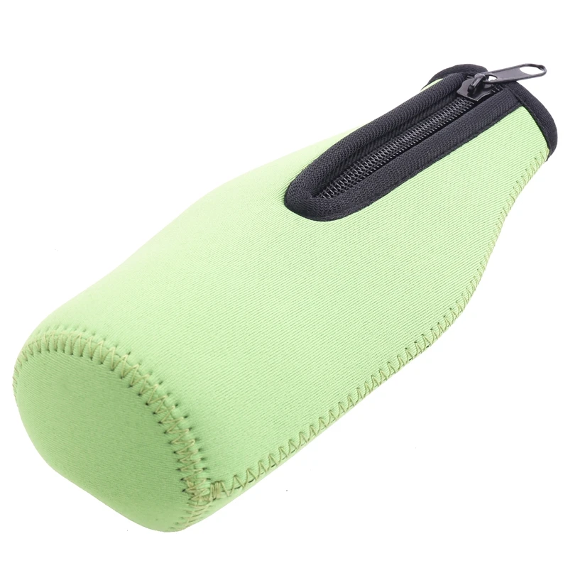 4 Pack Bierfles Isolator Mouw Houden Drink Koud, Rits-Up Flessenjassen, Bierfles Koeler Mouwen, Neopreen Hoes