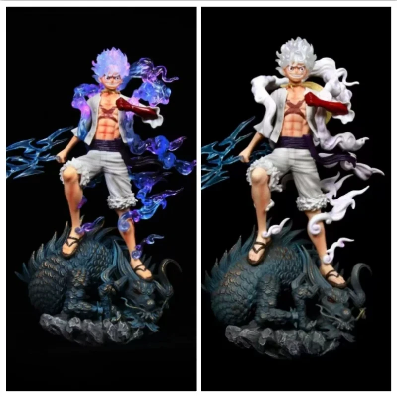

Gk Figure Nika Fifth Gear Luffy Vs Kaido Wano Country Illuminated Dragon Base Pvc Collectible Statue Anime Collection