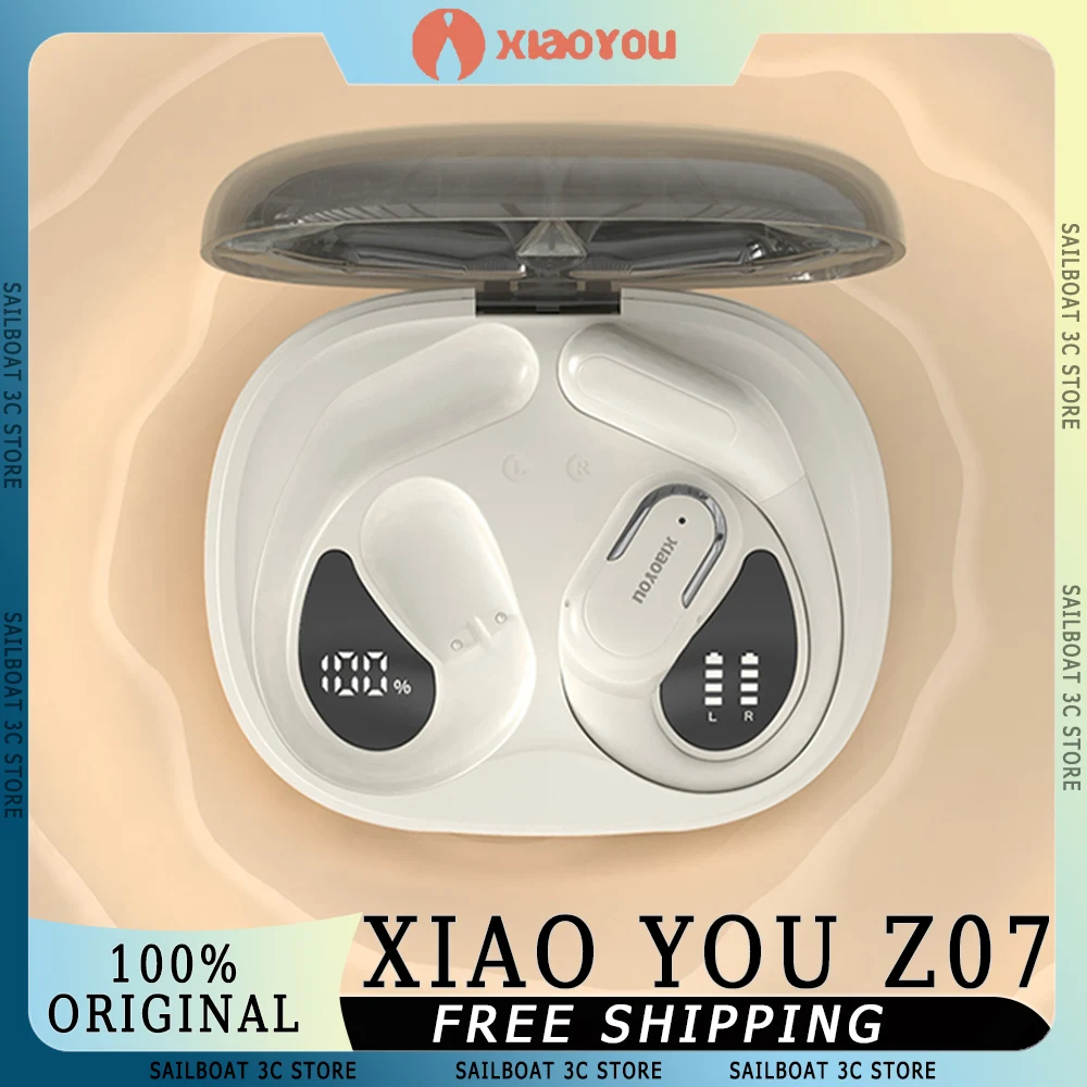 

Xiaoyou Z07 Wireless Earphone AI Noise Reduction Bluetooth 5.4 Long Battery Life IPX7 Waterproof Open OWS Sports Earbuds Custom