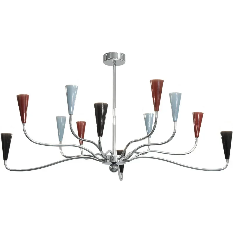 

Postmodern French retro light luxury living room main light, Nordic restaurant chandelier