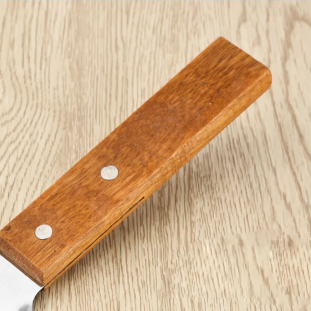 

Stainless Steel Food Serving Spoon Large Brown Polished Rice Spoon Soup Scoop for Household Restaurant Use