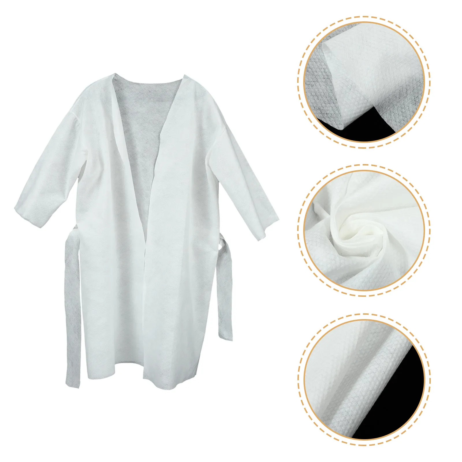 Disposable Bathrobe Thickened Comfortable Bath Clothing Home Hotel Guest Use Convenient Disposable Shower Wear