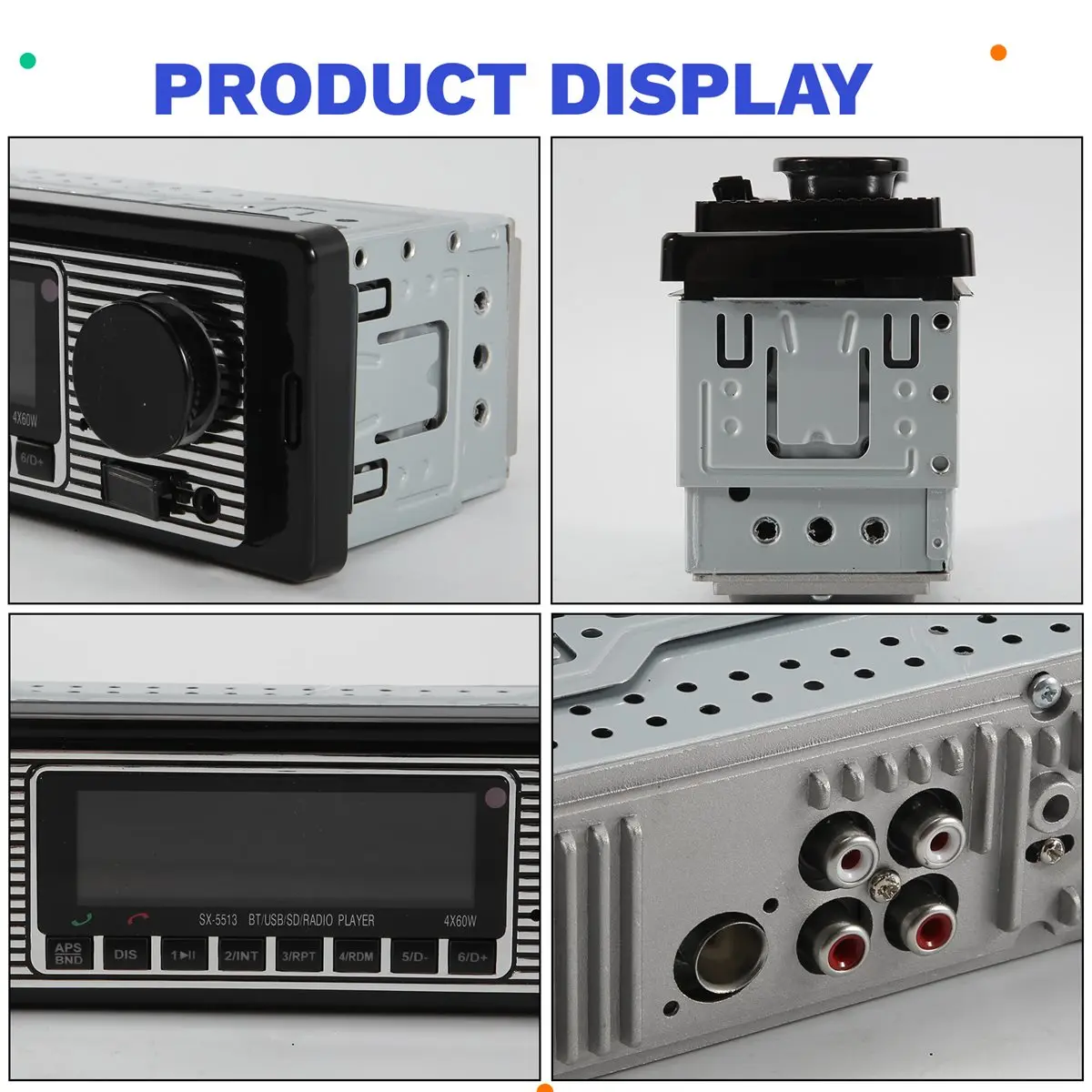 wilwill Auto Car Radio Bluetooth Vintage Wireless MP3 Multimedia Player AUX USB FM 12V Classic Stereo Audio Player Car Electric