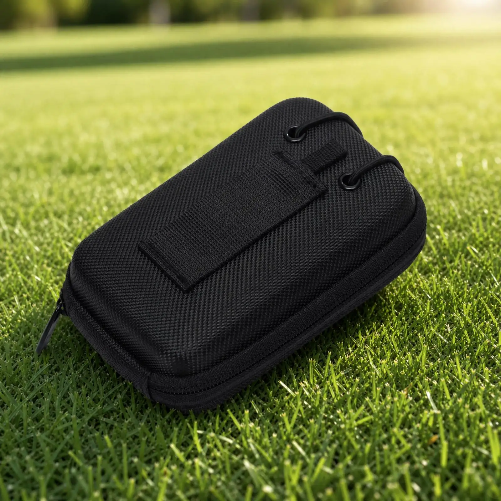Compact Golf Rangefinder Carrying Case Black EVA Shockproof Pouch with Strap for Telescopes and Mini Devices