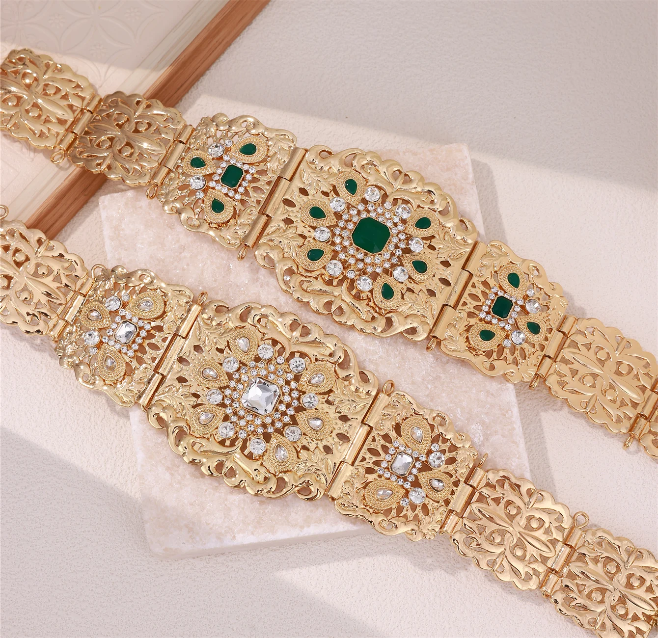 Traditional Moroccan Style Jewelry Caftan Belt For The Ladies Luxury Wedding Gold Color Belt Exclusive Customized Wholesale