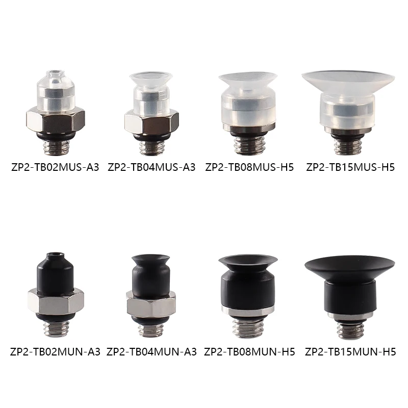 5pcs/lot Robotic Parts Vaccum Suction Cup Fitting Fixture Heads ZP2-TB02MUS-A3 ZP2-TB04MUN-A3 ZP2-TB06MUS-H5 ZP2-TB15MUS-H5