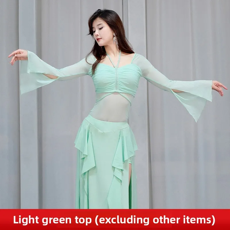 Sexy Belly Dance Costume Top for Women ort Sve Polyester Practice