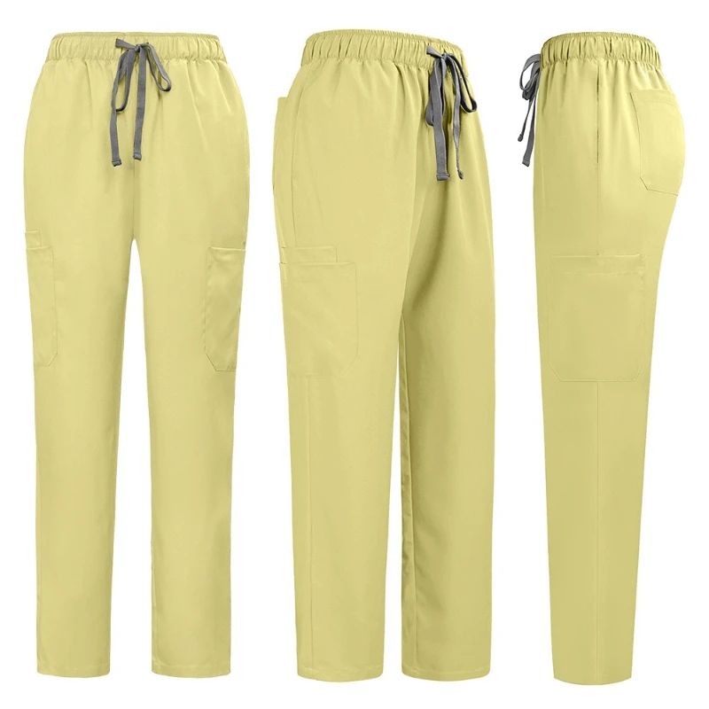 Bequeme und atmungsaktive Unisex-Krankenschwesteruniformen, separates Set für Ärzte und Krankenschwestern in Schönheitshastanien. Handwaschbare Peelings