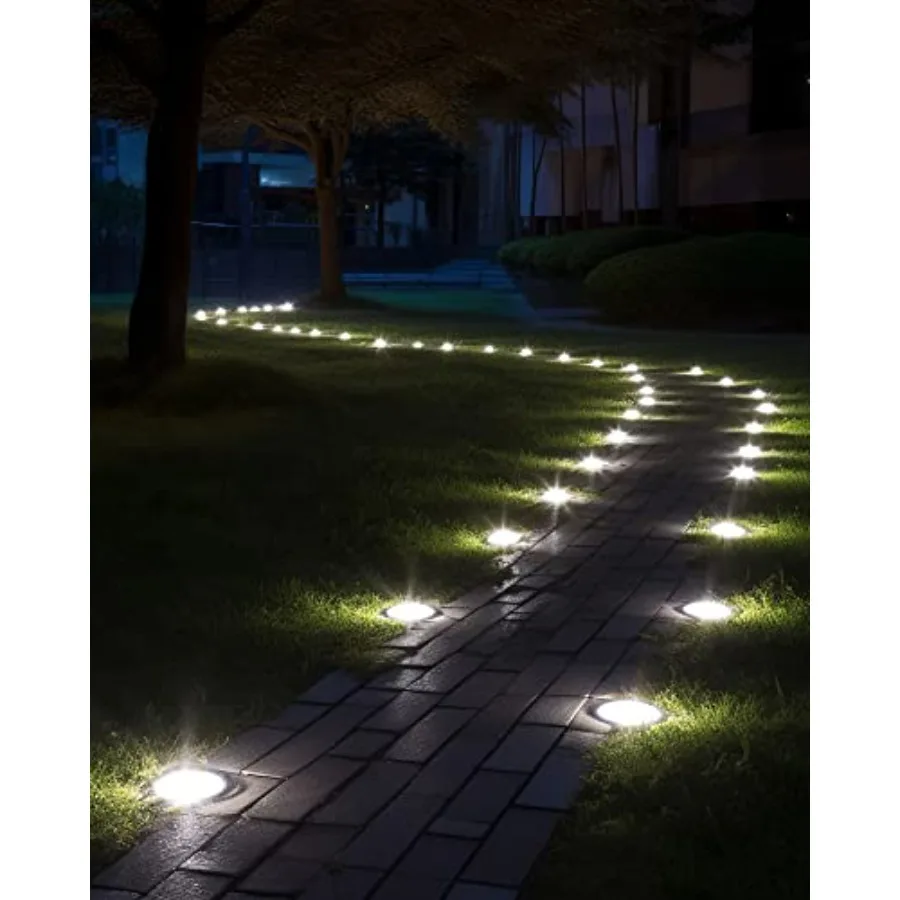 Bright Solar Powered Outdoor Ground Lights