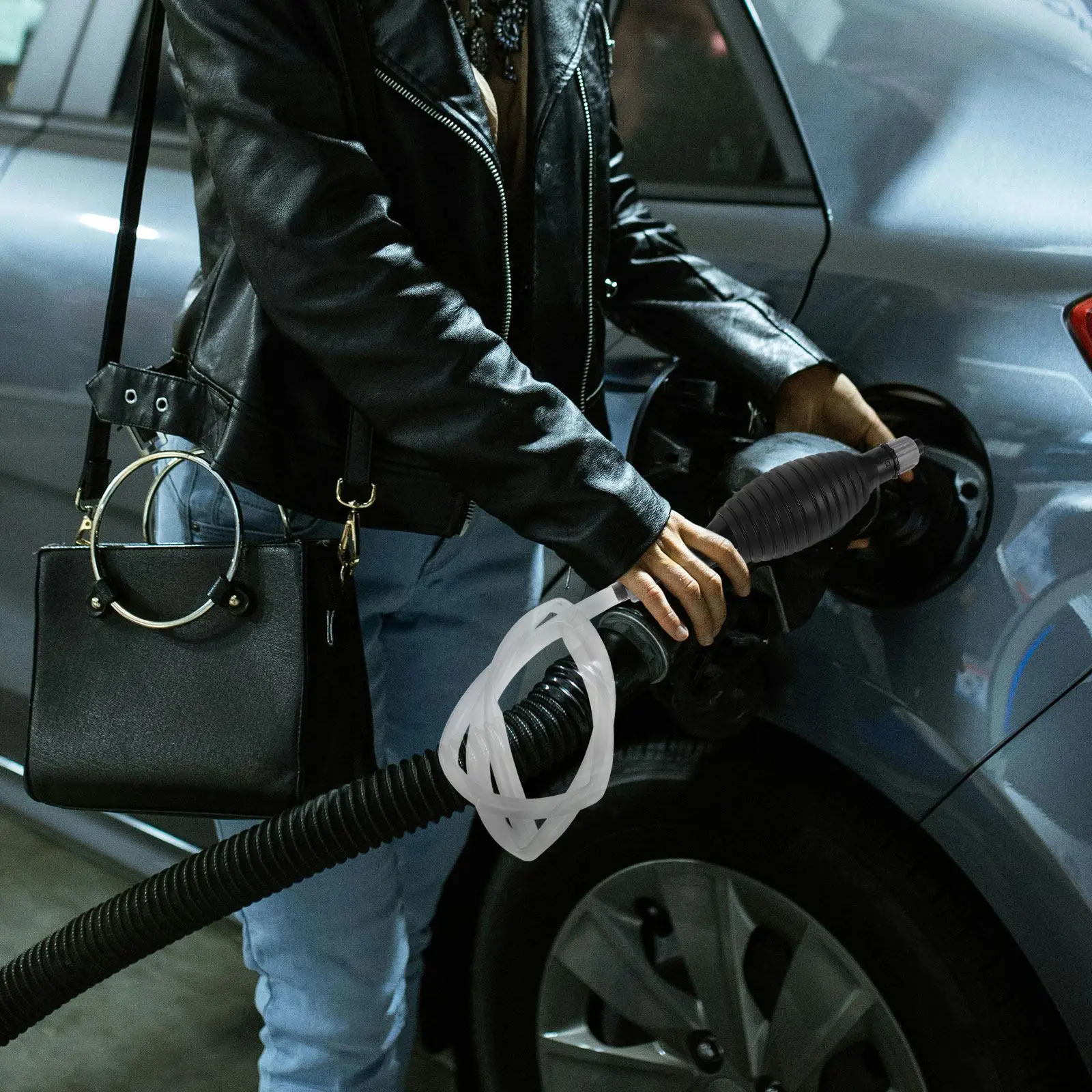 

1Set Manual Oil Pump Transfer Gas Siphon Hand Pump Multi Functional Liquid Sucker for Water Fuel Transfer