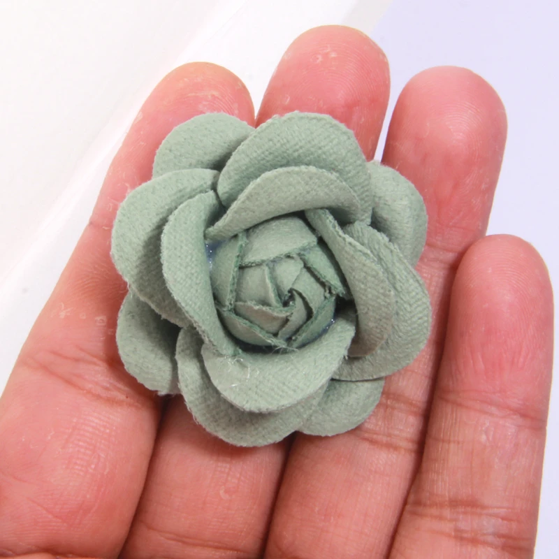 20PS 4cm fiore di camelia per neonate accessori per capelli teste decorazioni per la casa matrimonio decorazione di nozze fiori finti per fasce